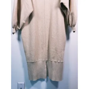 Free People Oversized Midi Sweater Dress Size S Beige Minimal Fall Lagen Scandi thumbnail 9
