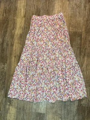 SheIn Ditzy Floral Tiered Maxi Skirt thumbnail 4