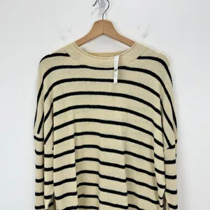 J.Crew Cropped Boucle Rollneck Sweater Striped Cotton Blend Nautical XXL NWT thumbnail 6
