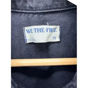 Free People Marci Denim Jumpsuit M Iron Black Utility Coverall Boiler Suit Work thumbnail 6
