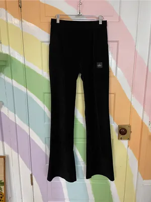 Alo Yoga Micro Corduroy Winter Break Set Mock Neck Quarter Zip & Pants ❤️🎀 thumbnail 5