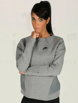 Nike EUC  Tech Fleece Mesh Crewneck Pullover thumbnail 1