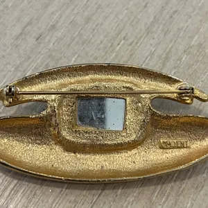 Vintage M Jent Brooch Blue thumbnail 3