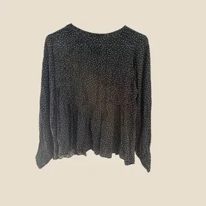 Rag & Bone Black White‎ Polka Dot Pleated Keyhole Blouse XS Coquette Career thumbnail 4