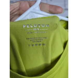 Peloton Seamless Crop Muscle Tank Top Lime Green Chartreuse Neon Women XS/S thumbnail 5