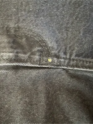 Abercrombie & Fitch Black Frayed High-Rise Denim Shorts thumbnail 4