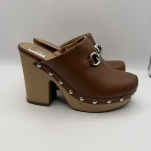 Dolce Vita DV‎ Women's Sz 7 Chrissy Studded Block-Heel 4.5 Inch Clogs Shoes thumbnail 5