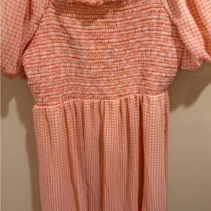 LC Lauren Conrad Puff-Sleeve Smocked Midi size XL thumbnail 4