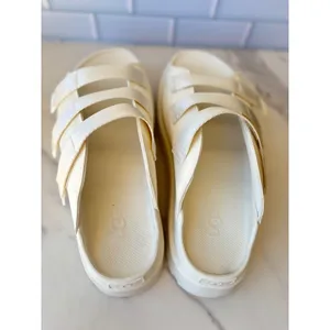 UGG GoldenGlow Platform Sandals Sea Salt Cream Womens 11 Platform‎ Slides Chunky thumbnail 7