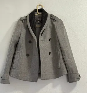 J.Crew Stadium Cloth Nello Gori Wool Double Breasted Top Of Waist Coat 4 Gray thumbnail 1
