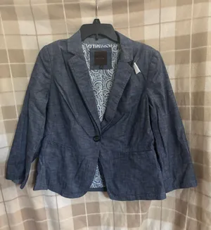 The Limited Chambray Blue Jacket thumbnail 1
