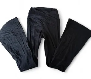 Offline by Aerie black leggings flare cross front. Size Medium. thumbnail 1