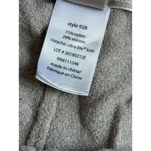 Barefoot Dreams CozyChic Ultra Lite Taupe Knit Shorts Womens loungewear Size L thumbnail 5