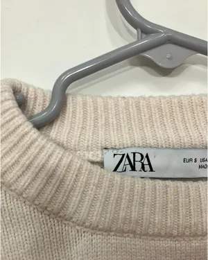 Women’s ZARA Long Sleeve knit sweater crewneck thumbnail 3