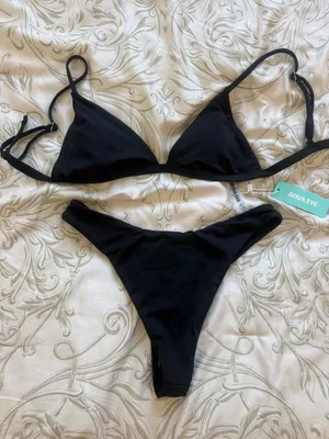 Aqua Eve black bikini set Size XS thumbnail 1