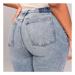 Abercrombie 90s High-Rise Jeans Straight Curve Love thumbnail 3