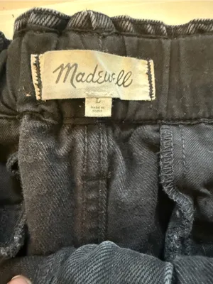 Madewell Pull-On Balloon Jeans in Hobson Wash: Paperbag Edition Sz L thumbnail 9