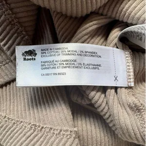 Roots Ribbed Short Sleeve Knit Top – Size S/P thumbnail 5
