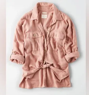 American Eagle Utility Shirt- Fawn thumbnail 1