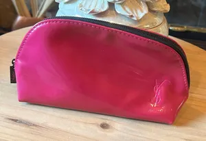 YSL‎ Yves Saint Laurent Parfums Pink Nylon Makeup Pouch thumbnail 1