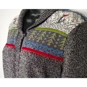 Woolrich Vintage 90's Nordic Fair Isle Ski Cardigan Woman's L Sweater Womens thumbnail 2