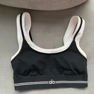 Alo Yoga Airbrush Better Together Bra Black/White XS thumbnail 2