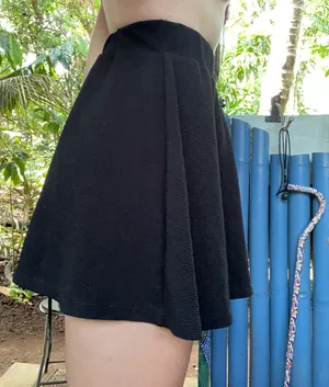 Simple Black Mini Skirt thumbnail 3