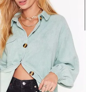 Nasty Gal Corduroy Shirt Oversized thumbnail 4