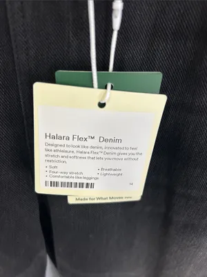 Halara Flex Denim High Waisted Straight Leg Jeans Washed Black thumbnail 8