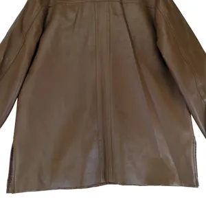 Vintage Stix Baer Fuller Vegan Faux Leather Jacket Brown Women's Large Vinyl‎ thumbnail 6