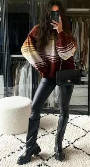 ZARA Stripped Knit Sweater thumbnail 3