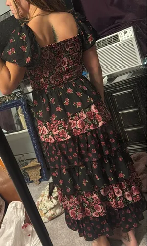 Crystal Doll Boutique Floral layered dress thumbnail 2