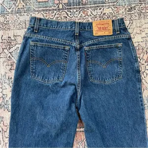 Vintage Y2K Levi’s 550 High Waisted Relaxed Fit Tapered Mom Jean 14 100% Cotton thumbnail 12
