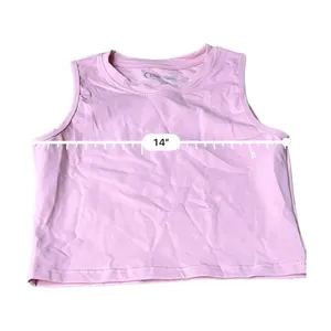 Zyia Active Muted Pink High‎ Neck Stronger Cropped Tank Top Size L NEW thumbnail 5