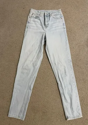 Top Shop light wash Straight Leg Jeans thumbnail 1