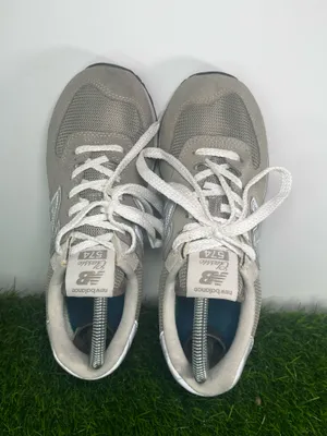 New Balance 574 Classic Gray White Men’s Size 7 Suede ENCAP Sneaker thumbnail 5
