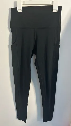 Aerie Black Leggings with Pockets thumbnail 1
