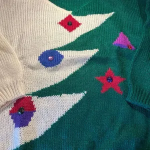 Vintage Catalina raffles collection Christmas sweater wool blend m thumbnail 4