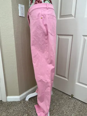 St. John Sport by Marie Gray Rose Pink cotton pants size 12 thumbnail 6