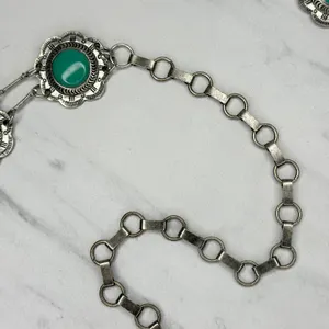 Flower Concho Western Turquoise Enamel Belt OS ✨ thumbnail 10