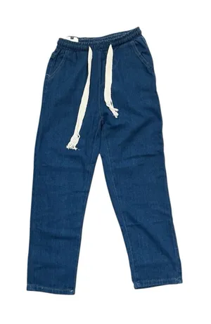 029-013 NWT Hui Shou Tao Women Jeans Size Large Blue And Elastic‎ Waist New thumbnail 1