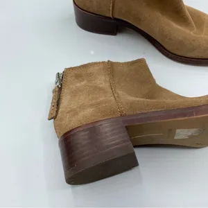Dolce Vita Tan Suede Leather Ankle Boots 6.5 Western Cowboy Booties Fall Casual thumbnail 2