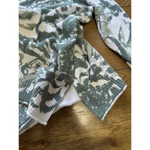Soft Surroundings Marin Sweater Waffle-Knit Green Fern 100% Cotton Size 2X‎ thumbnail 10
