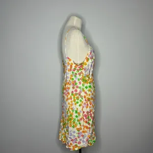 Asos- White Base w/Floral Print Mini Slip Dress thumbnail 7