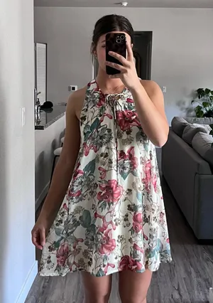 Peppermint Floral Mini Dress thumbnail 1
