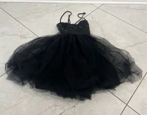 BCBGeneration Black Tulle Mini Dress Size 0 US thumbnail 1
