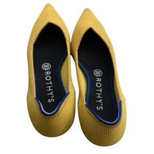 Rothy’s The Point Flats RETIRED Marigold Yellow Classic Women’s Size 8 Ballet thumbnail 3