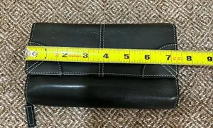 Vintage Black Leather Wilsons Billfold Wallet Casual Daily Soft Leather thumbnail 8