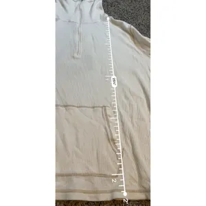 Lauren Ralph Lauren Active Off White Ribbed Quarter‎ Zip Pullover Crest 3X thumbnail 7