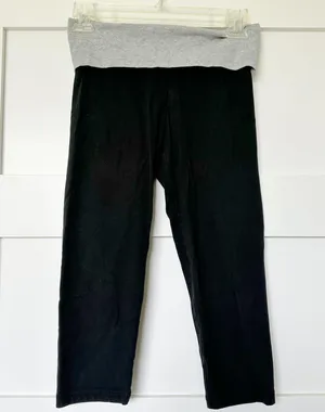 PINK Victoria’s Secret Foldover Top Yoga Pants thumbnail 1